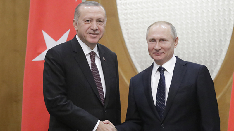 Путин и Эрдоган обсудили по телефону палестино-израильский конфликт